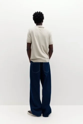 Kurzärmeliges Strick-Poloshirt Kurzärmeliges Strick-Poloshirt