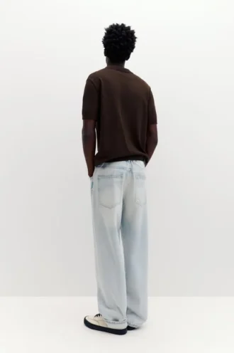 Kurzärmeliges Strick-Poloshirt