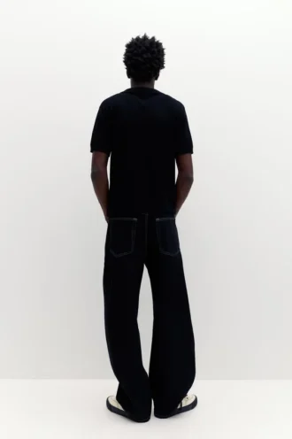 Kurzärmeliges Strick-Poloshirt