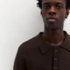 Kurzärmeliges Strick-Poloshirt Kurzärmeliges Strick-Poloshirt