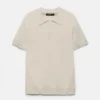 Kurzärmeliges Strick-Poloshirt