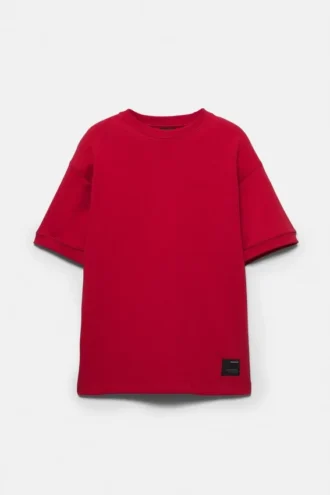 Kurzärmeliges Sweatshirt aus Interlock