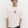Kurzärmeliges Sweatshirt mit Basketball-Grafik