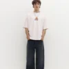Kurzärmeliges Sweatshirt mit Basketball-Grafik