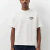 Kurzärmeliges Sweatshirt mit grafischem Aufdruck und geradem Schnitt