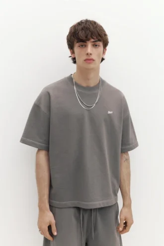 Kurzärmeliges Sweatshirt mit Logo