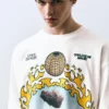 Langarm-T-Shirt mit Grafikdruck