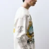 Langarm-T-Shirt mit Grafikdruck