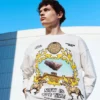 Langarm-T-Shirt mit Grafikdruck