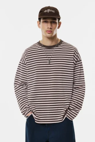 Langarm-T-Shirt mit Streifen
