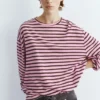 Langarm-T-Shirt mit Streifenmuster Langarm-T-Shirt mit Streifenmuster