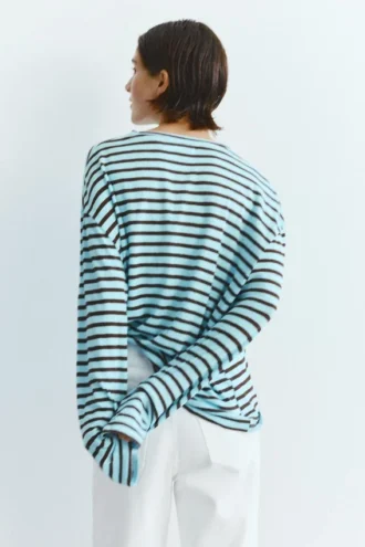 Langarm-T-Shirt mit Streifenmuster