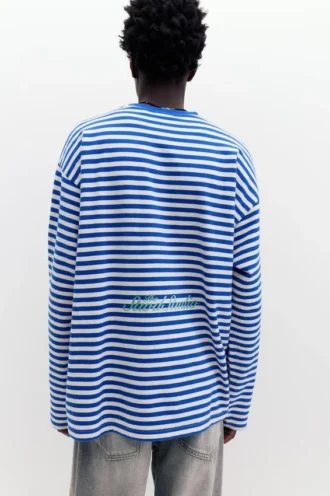 Langarm-T-Shirt mit Streifenmuster