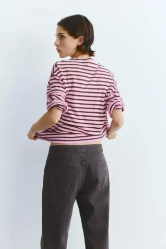 Langarm-T-Shirt mit Streifenmuster