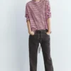 Langarm-T-Shirt mit Streifenmuster Langarm-T-Shirt mit Streifenmuster