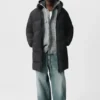 Lange Daunenjacke