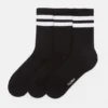 Lange gestreifte Socken