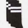 Lange gestreifte Socken
