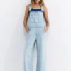 Lange Jeans-Latzhose