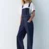 Lange Jeans-Latzhose Lange Jeans-Latzhose