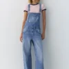 Lange Jeans-Latzhose