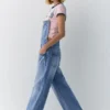 Lange Jeans-Latzhose