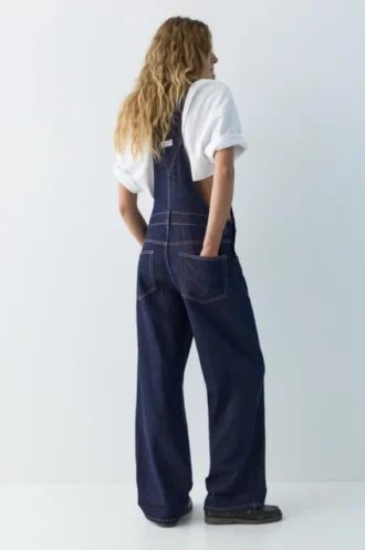 Lange Jeans-Latzhose