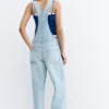 Lange Jeans-Latzhose