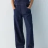 Lange Jeans-Latzhose Lange Jeans-Latzhose