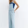 Lange Jeans-Latzhose
