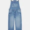 Lange Jeans-Latzhose