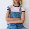 Lange Jeans-Latzhose