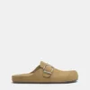 Leder-Clogs mit Schnalle Leder-Clogs mit Schnalle