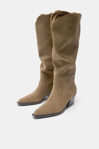 Leder-Cowboy-Stiefel