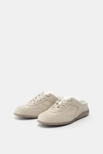 Leder-Slingback-Sneaker