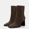 Leder-Stiefel mit hohem Absatz