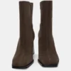 Leder-Stiefel mit hohem Absatz