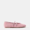 Lederballerinas mit Riemchen