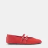 Lederballerinas mit Riemchen