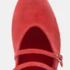 Lederballerinas mit Riemchen