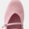 Lederballerinas mit Riemchen