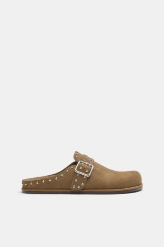 Lederclogs mit Nieten