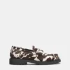 Loafer aus Leder mit Kuhfellmuster Loafer aus Leder mit Kuhfellmuster