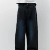 Lässige Baggy-Jeans mit Sprüheffekt
