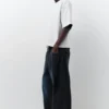 Lässige Baggy-Jeans mit Sprüheffekt