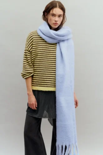 Maxi-Schal mit Mohair-Optik