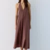 Midi-Kleid mit Neckholder