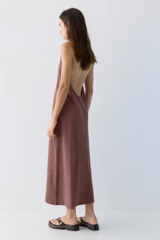 Midi-Kleid mit Neckholder