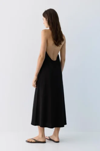 Midi-Kleid mit Neckholder