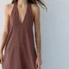 Midi-Kleid mit Neckholder